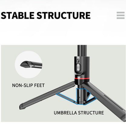 Selfie Stick Bluetooth Techsuit L12, Univerzalan, Crni