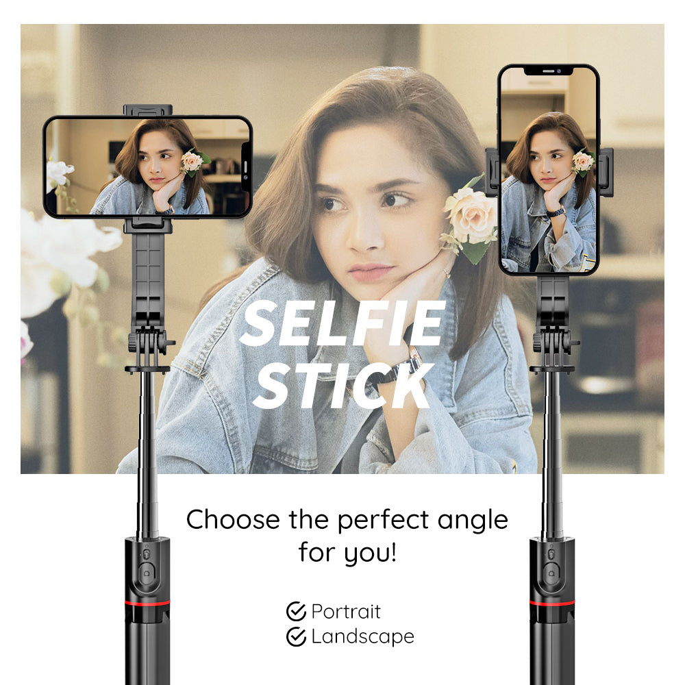 Selfie Stick Bluetooth Techsuit L13, Univerzalan, Crn