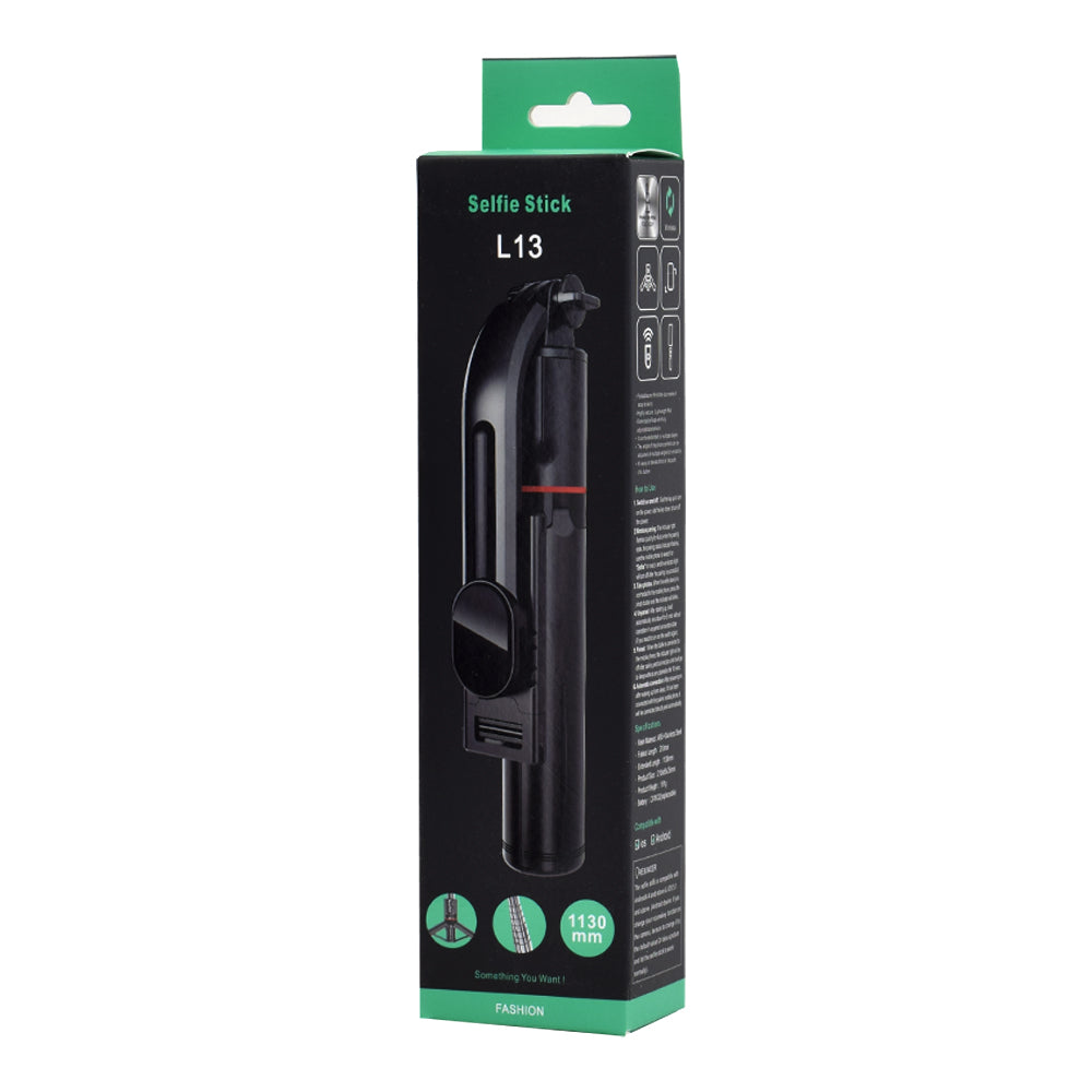 Selfie Stick Bluetooth Techsuit L13, Univerzalan, Crn