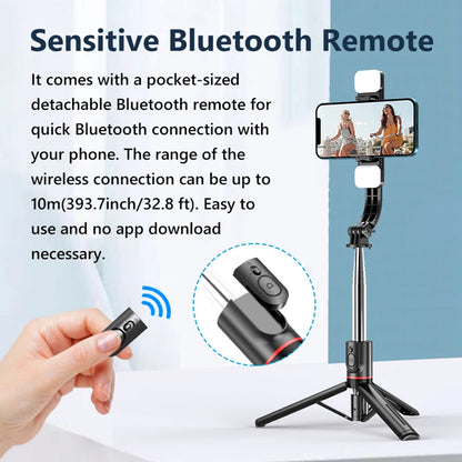 Selfie Stick Bluetooth Techsuit L13d, Univerzalan, Crn