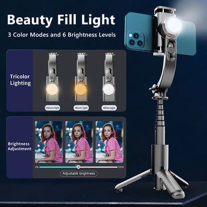 Selfie Stick Bluetooth Techsuit L18sMini, Univerzalan, Crn