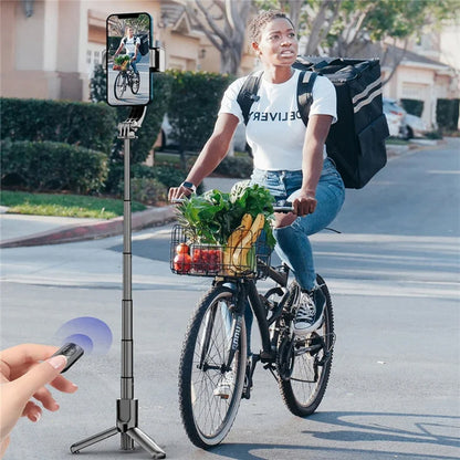 Selfie Stick Bluetooth Techsuit L18sMini, Univerzalan, Crn