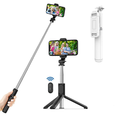 Selfie Stick Bluetooth Techsuit Q01, Univerzalan, Beli