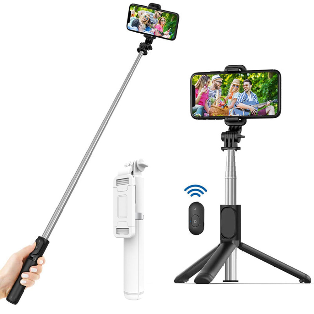 Selfie Stick Bluetooth Techsuit Q01, Univerzalan, Beli