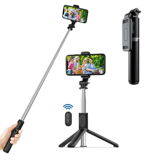 Selfie Stick Bluetooth Techsuit Q01, Univerzalan, Crn