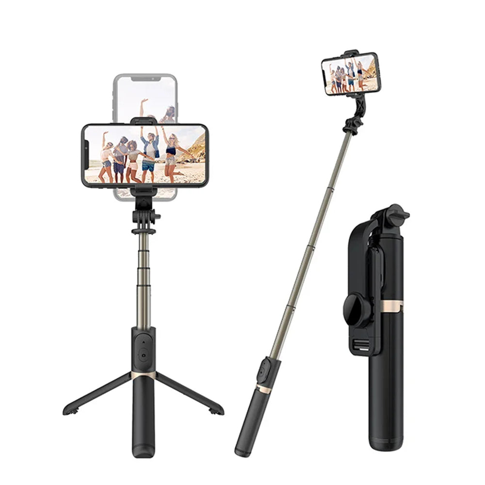 Selfie Stick Bluetooth Techsuit Q03, Univerzalan, Crn