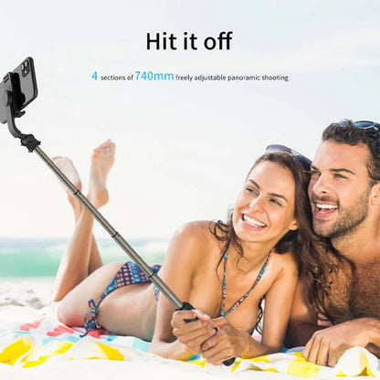 Selfie Stick Bluetooth Techsuit Q03, Univerzalan, Crn