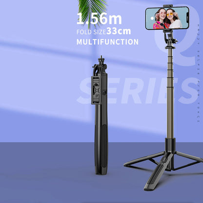 Selfie Stick Bluetooth Techsuit Q06, Univerzalan, Crn