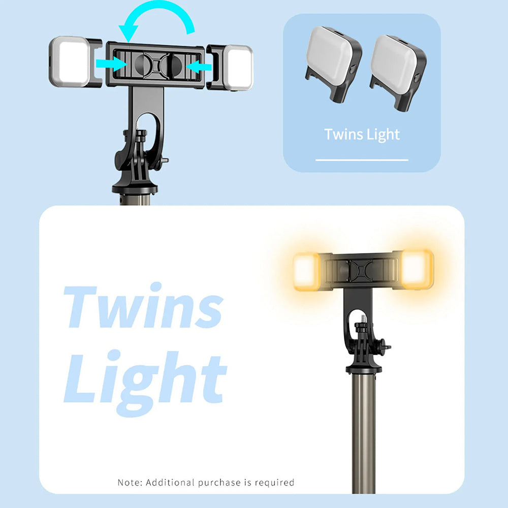 Selfie Stick Bluetooth Techsuit Q06, Univerzalan, Crn