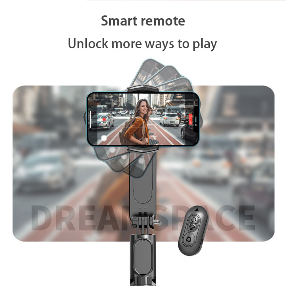 Selfie Stick Bluetooth Techsuit Q09, Univerzalan, Crn
