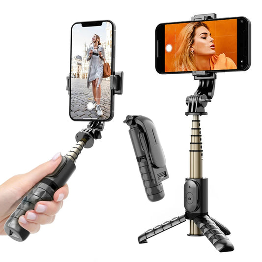 Selfie Stick Bluetooth Techsuit Q10, Univerzalan, Crn