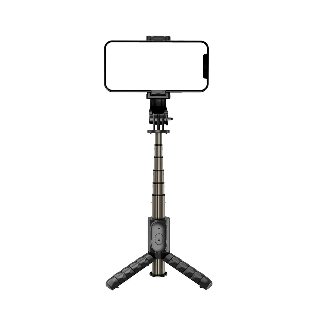 Selfie Stick Bluetooth Techsuit Q10, Univerzalan, Crn