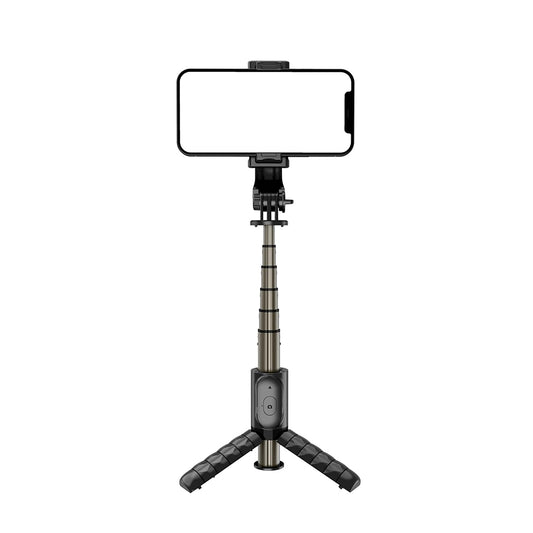 Selfie Stick Bluetooth Techsuit Q10, Univerzalan, Crn