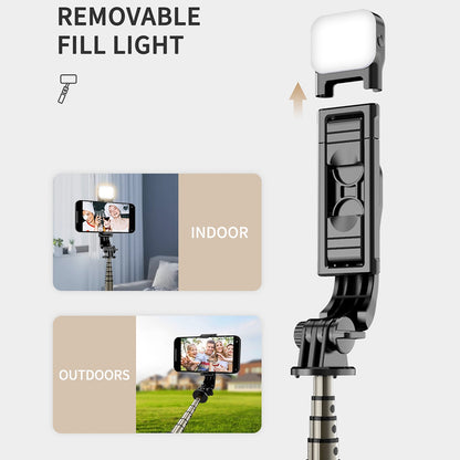 Selfie Stick Bluetooth Techsuit Q10s, Univerzalan, Crn