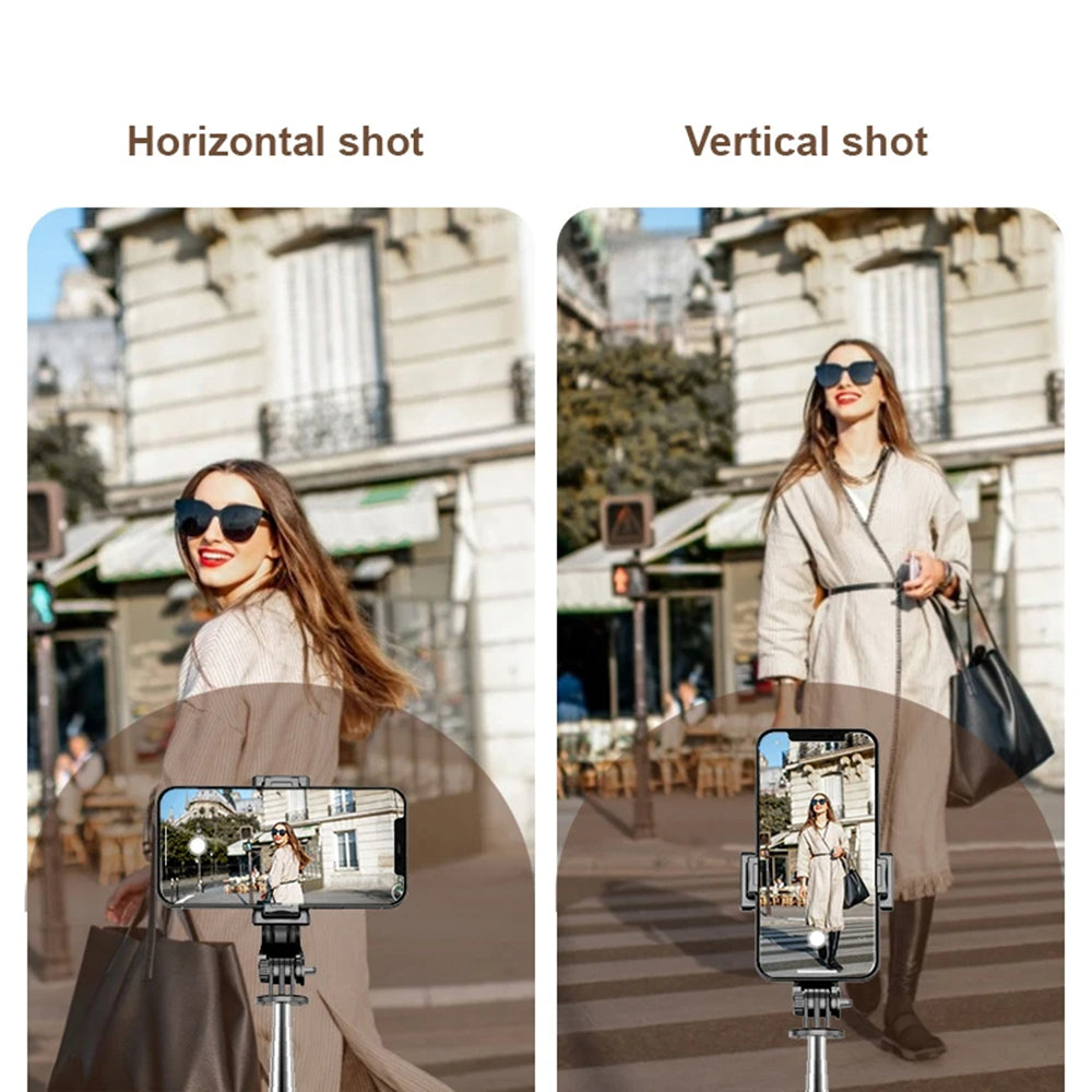 Selfie Stick Bluetooth Techsuit Q11s, Univerzalan, Crn