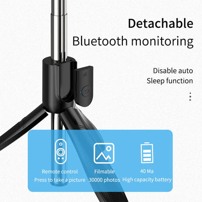 Selfie Stick Bluetooth Techsuit S01-S, Univerzalan, Crn