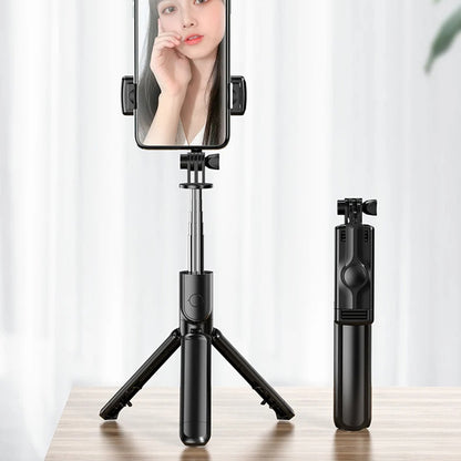 Selfie Stick Bluetooth Techsuit S03, Univerzalan, Crn