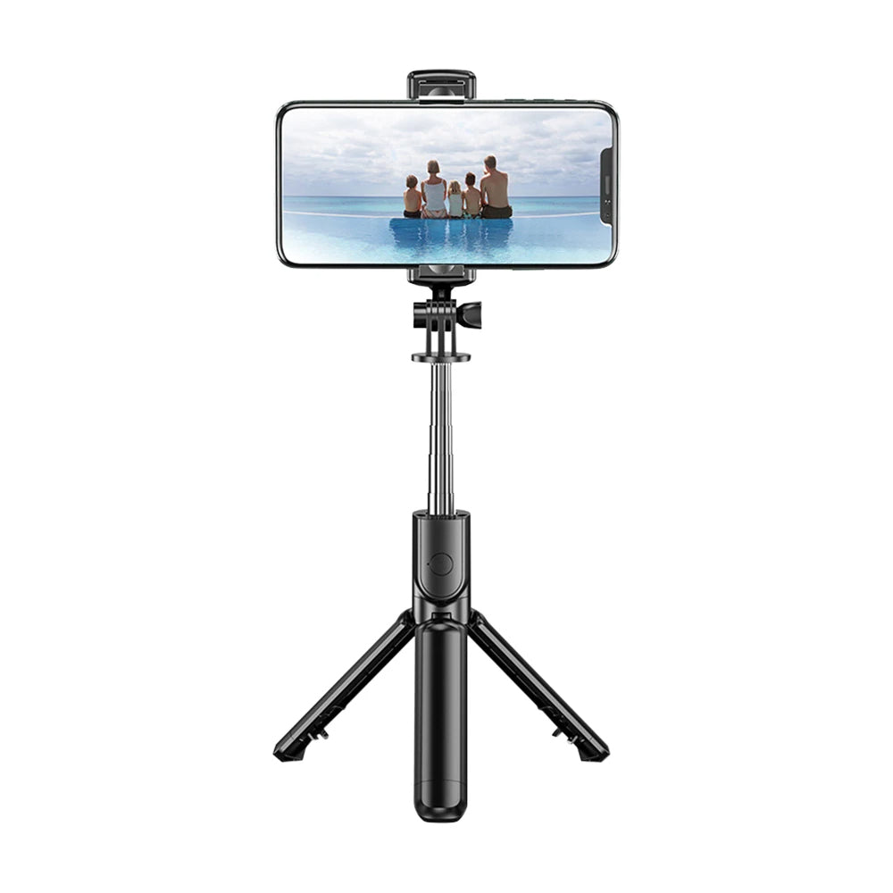 Selfie Stick Bluetooth Techsuit S03, Univerzalan, Crn