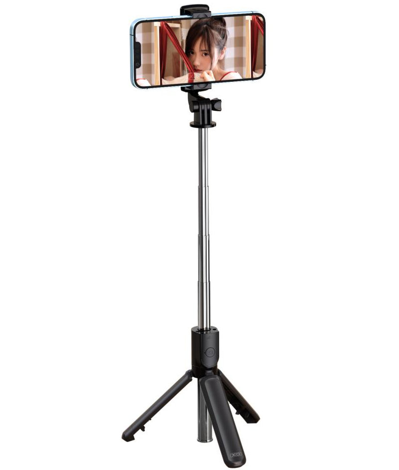 Selfie Stick Bluetooth XO Design SS09, Univerzalan, Crn