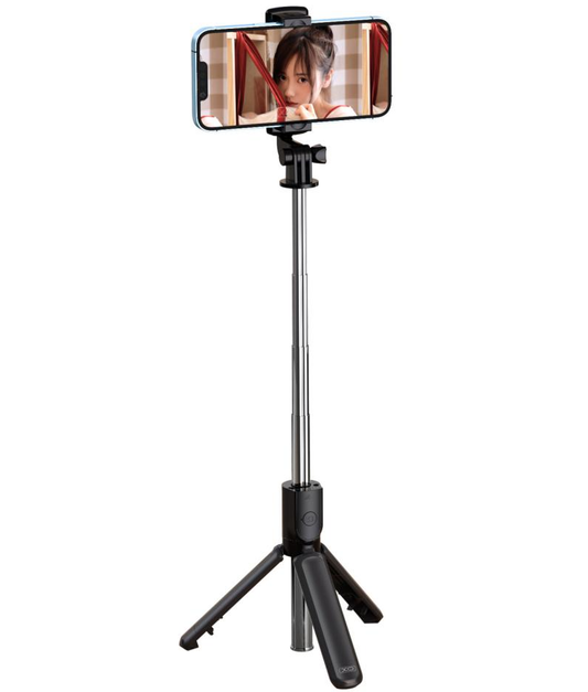 Selfie Stick Bluetooth XO Design SS09, Univerzalan, Crn