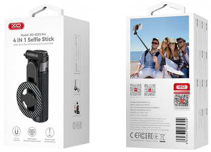 Selfi štap Bluetooth XO Design SS25 Pro, Univerzalni, Crni