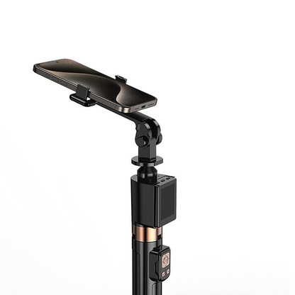 Selfie Stick Bluetooth XO Design SS23 Dual Lights, Univerzalan, Crni