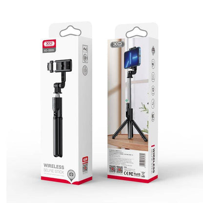 Selfie Stick Bluetooth XO Design SS09, Univerzalan, Crn
