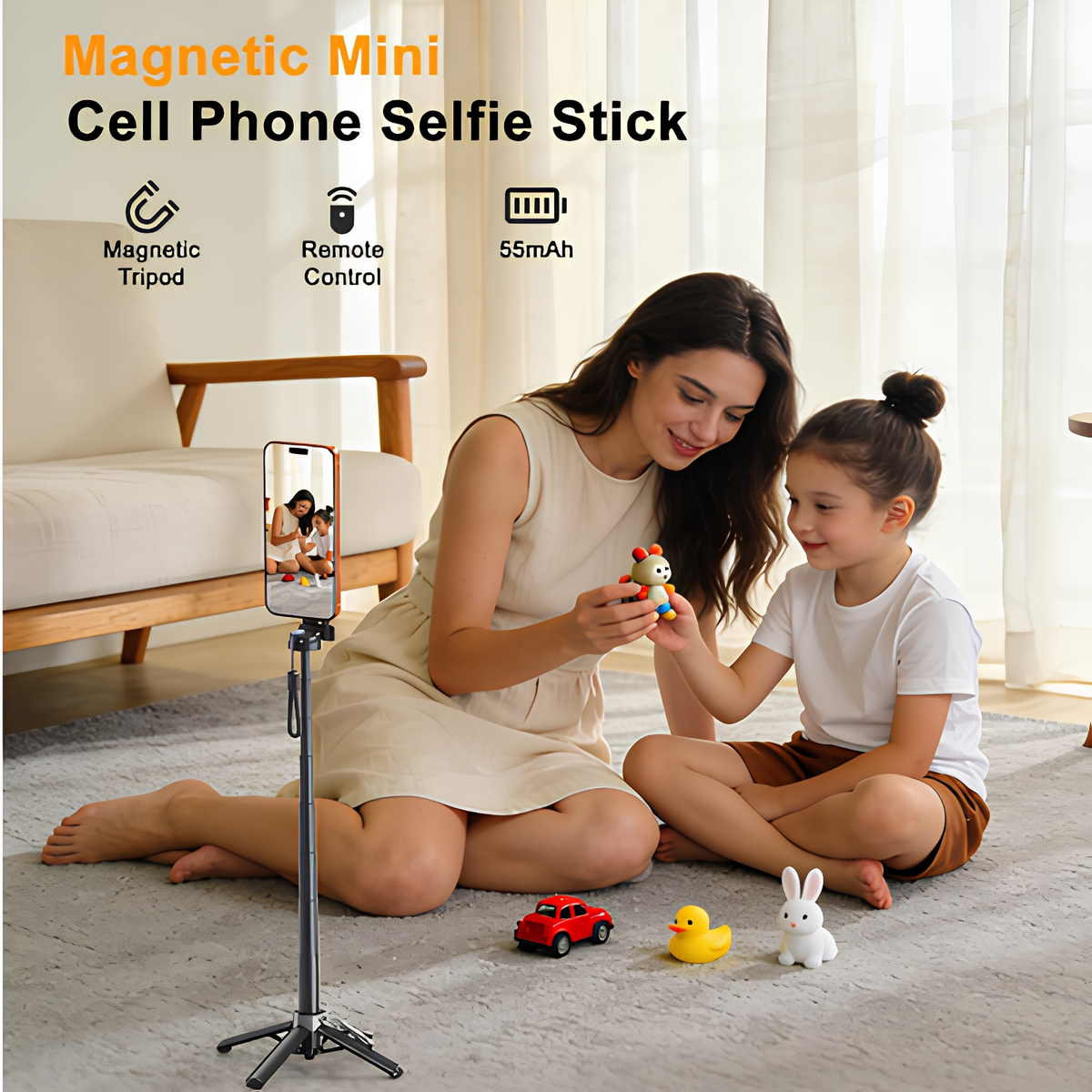 Selfi štap Bluetooth XO Design SS25 Pro, Univerzalni, Crni