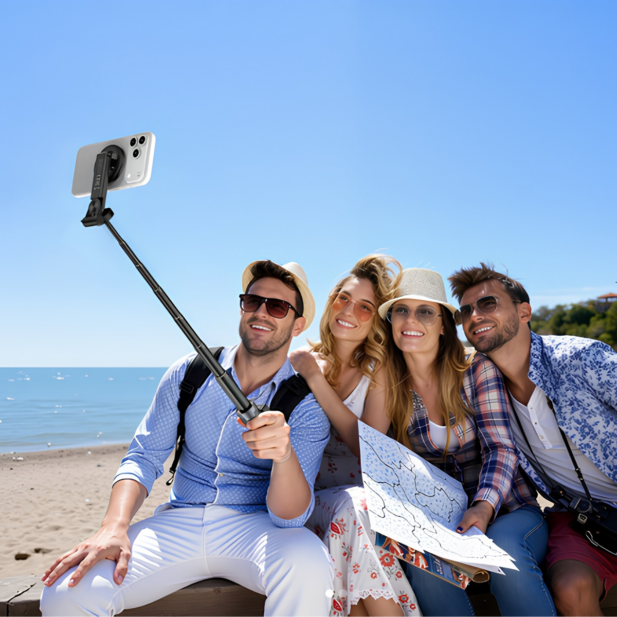 Selfi štap Bluetooth XO Design SS25 Pro, Univerzalni, Crni