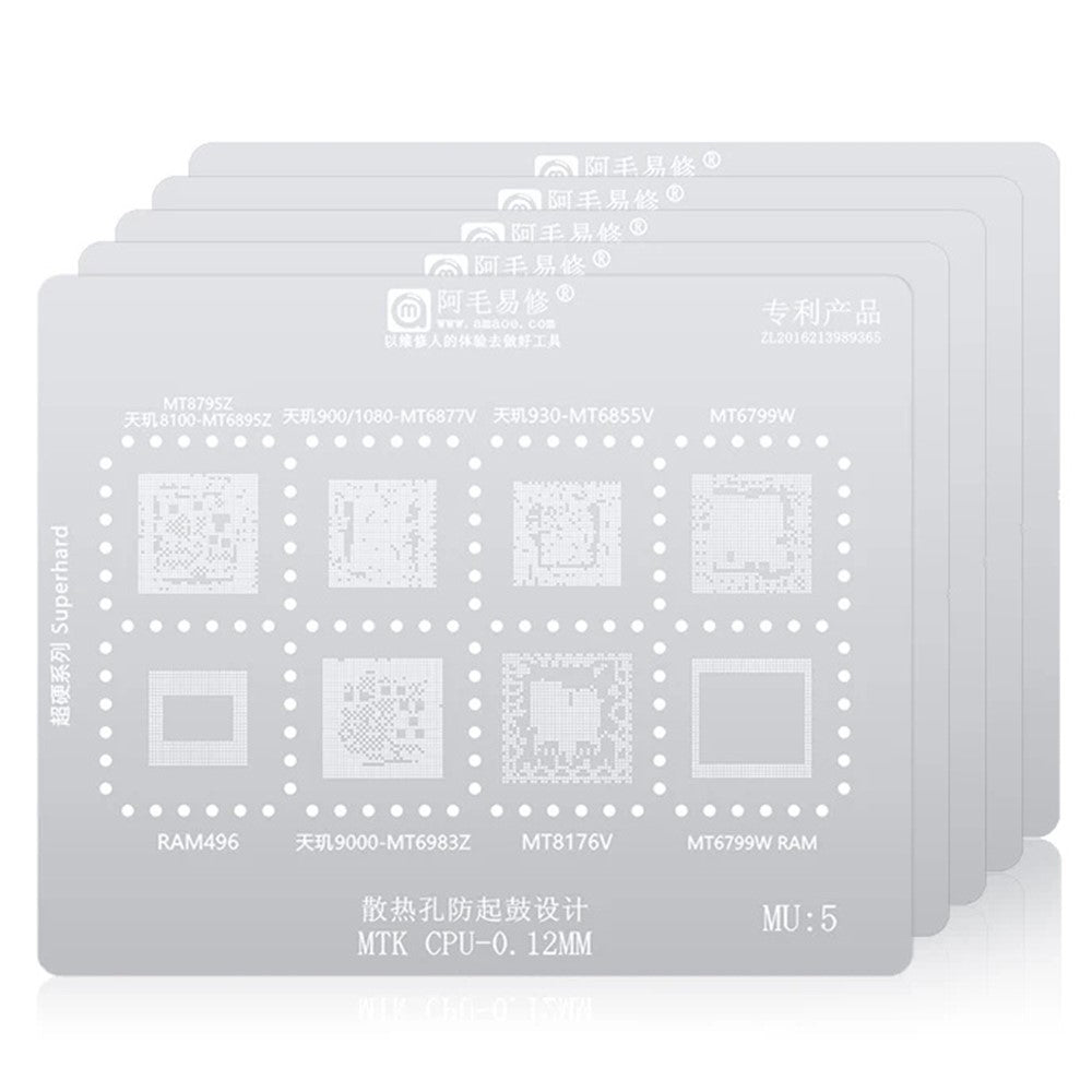 BGA Amaoe šablon za CPU MTK MU1-5