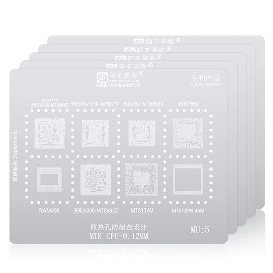 BGA Amaoe šablon za CPU MTK MU1-5