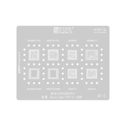 BGA šablon Amaoe za CPU Qualcomm QU1-8 Series