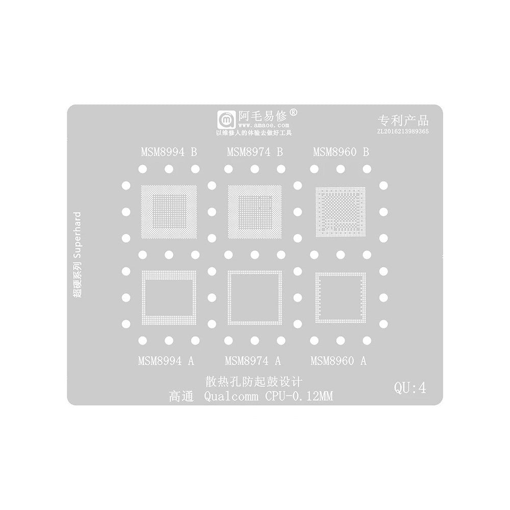 BGA šablon Amaoe za CPU Qualcomm QU1-8 Series