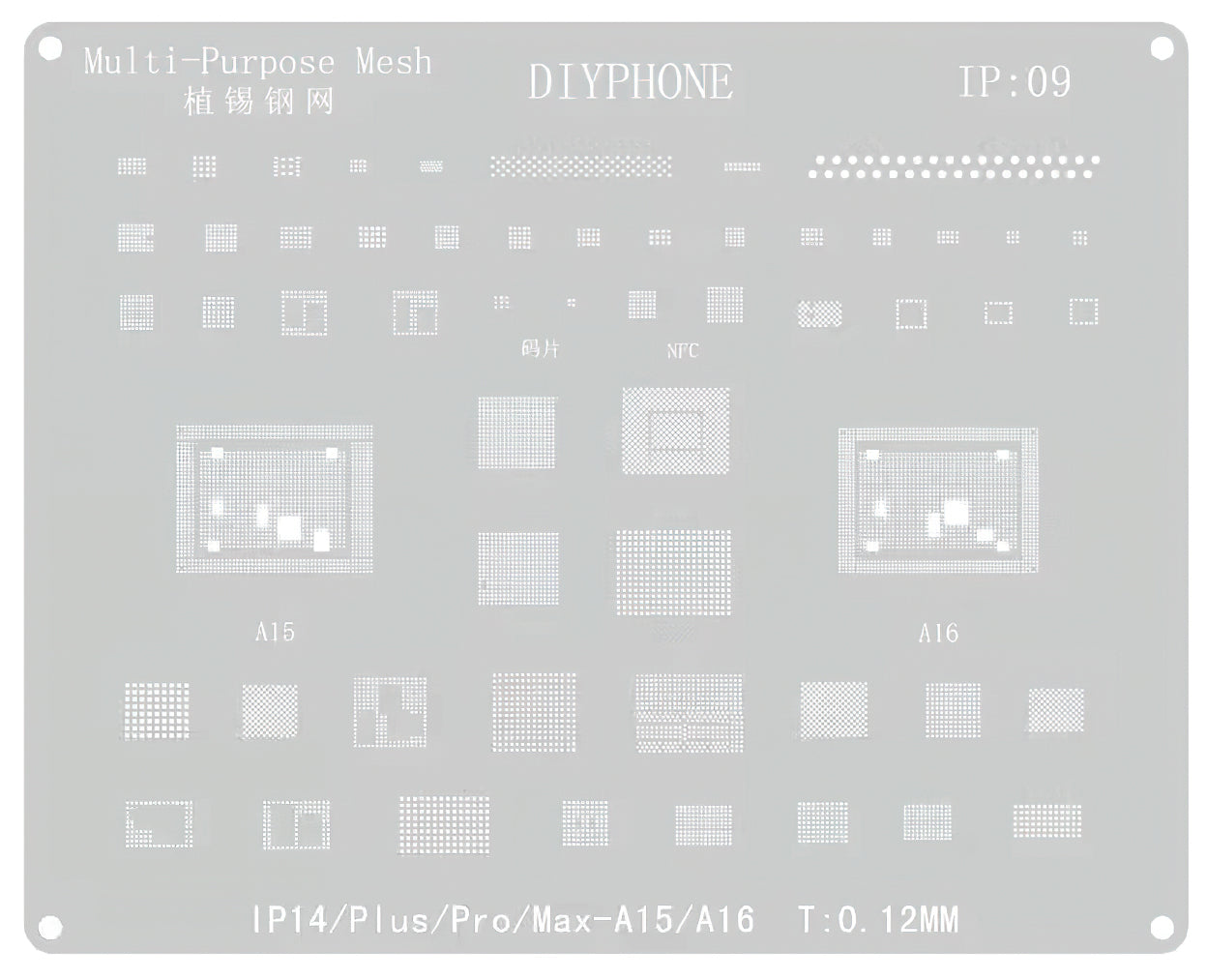 BGA DIYPhone mreža za Apple iPhone 14 seriju