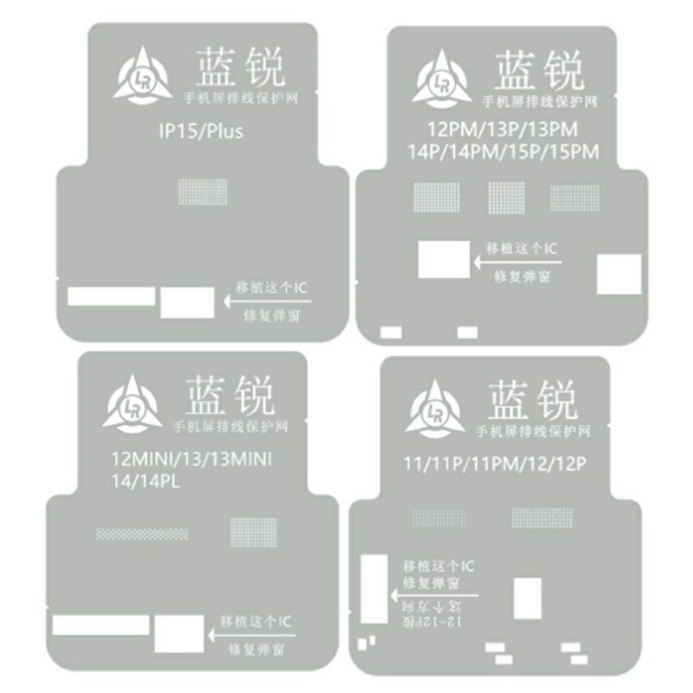 BGA Lanrui šablon za Apple iPhone 11 - 15 Series