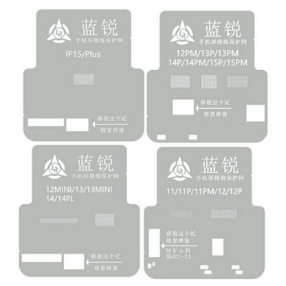 BGA Lanrui šablon za Apple iPhone 11 - 15 Series