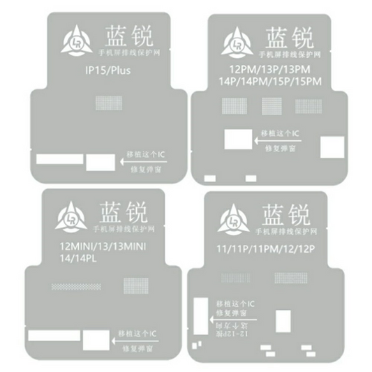 BGA Lanrui šablon za Apple iPhone 11 - 15 Series