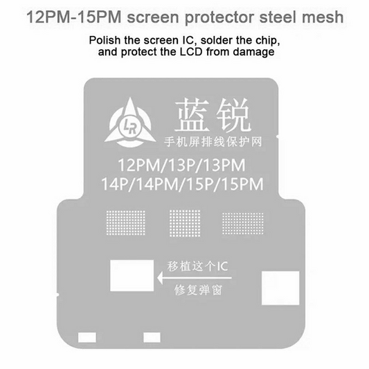 BGA Lanrui šablon za Apple iPhone 11 - 15 Series