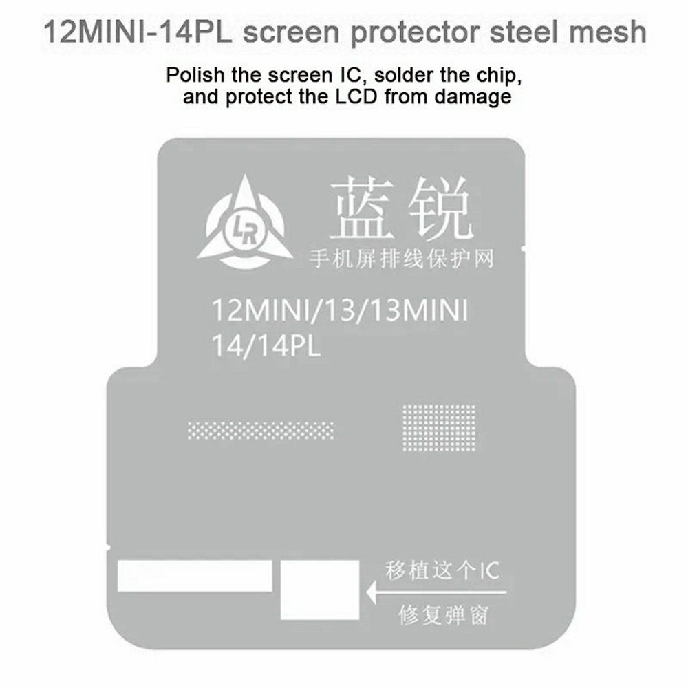 BGA Lanrui šablon za Apple iPhone 11 - 15 Series