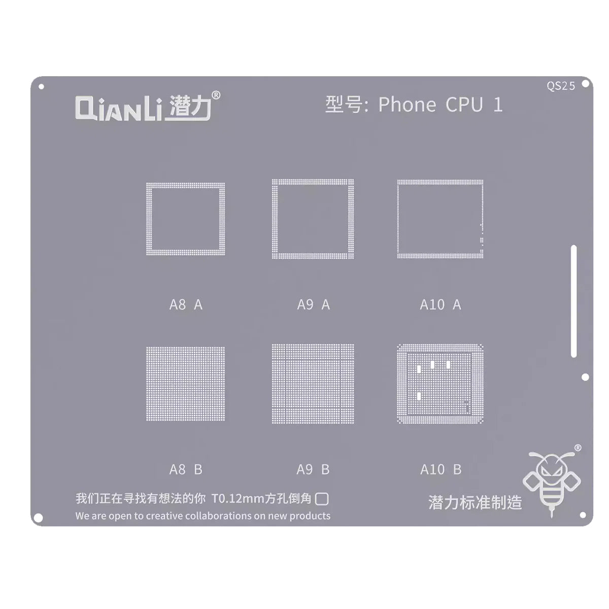 BGA sita QIANLI QS25 za Apple iPhone seriju, CPU1