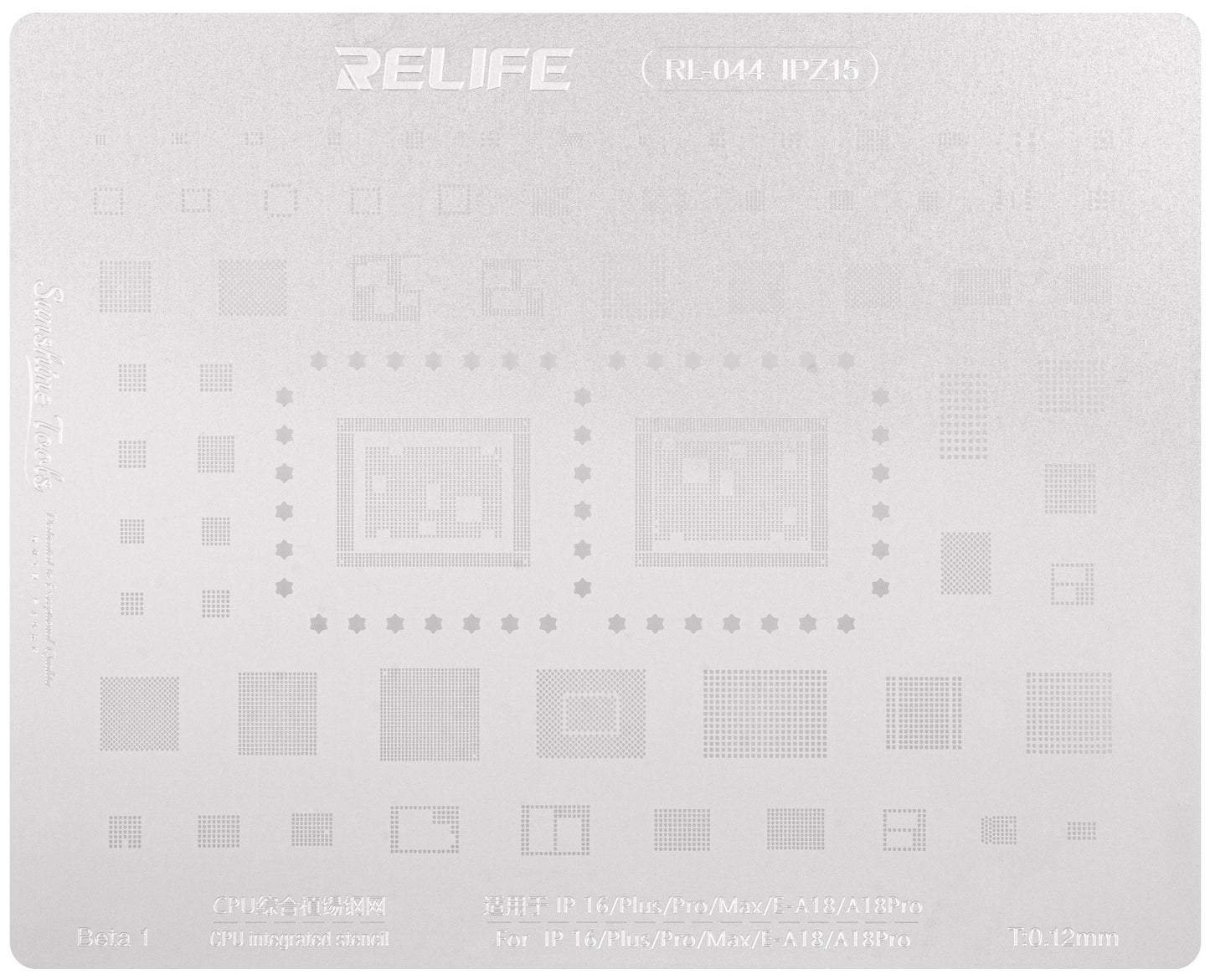 Sito BGA Relife RL-044 IPZ15 za Apple iPhone 16, CPU