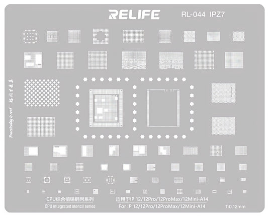 Sito BGA Relife RL-044 IPZ7 za Apple iPhone 12 / 12 Pro / 12 Pro Max / 12 mini, CPU