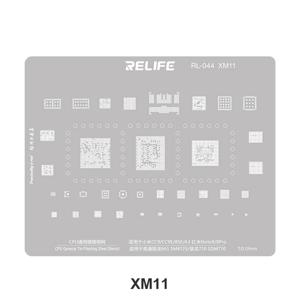 BGA šablon Relife RL-044 V2.0 za CPU Xiaomi serije