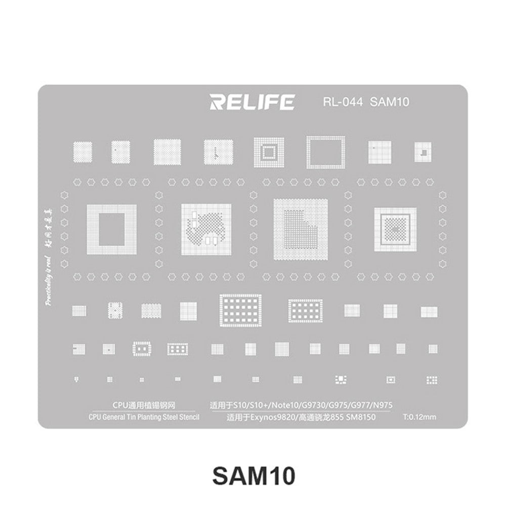 BGA šablon Relife RL-044 V2.0 za CPU Samsung Series