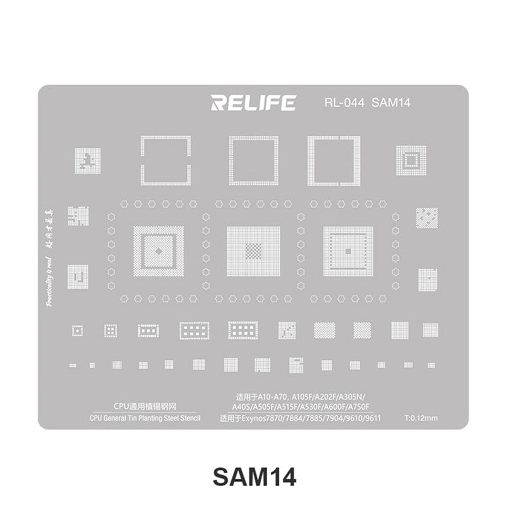 BGA šablon Relife RL-044 V2.0 za CPU Samsung Series
