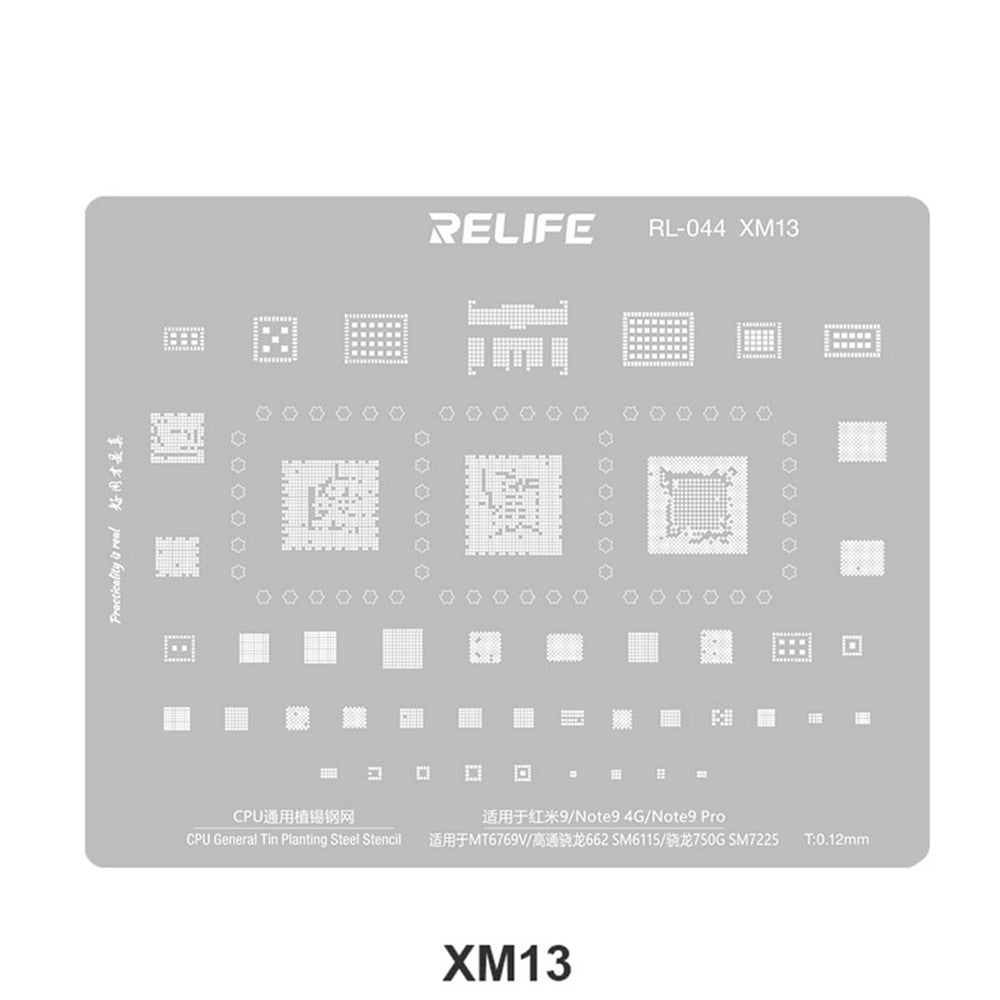BGA šablon Relife RL-044 V2.0 za CPU Xiaomi serije