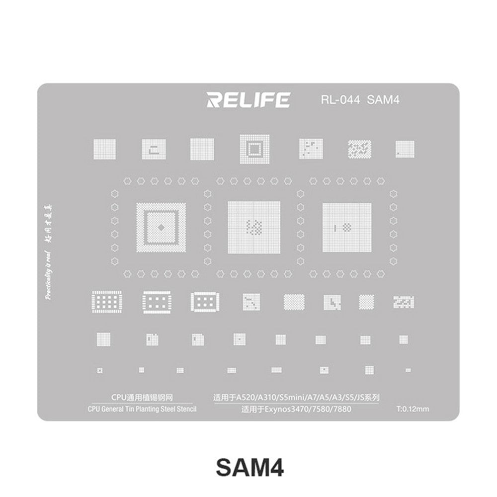 BGA šablon Relife RL-044 V2.0 za CPU Samsung Series