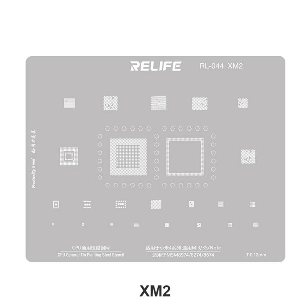 BGA šablon Relife RL-044 V2.0 za CPU Xiaomi serije