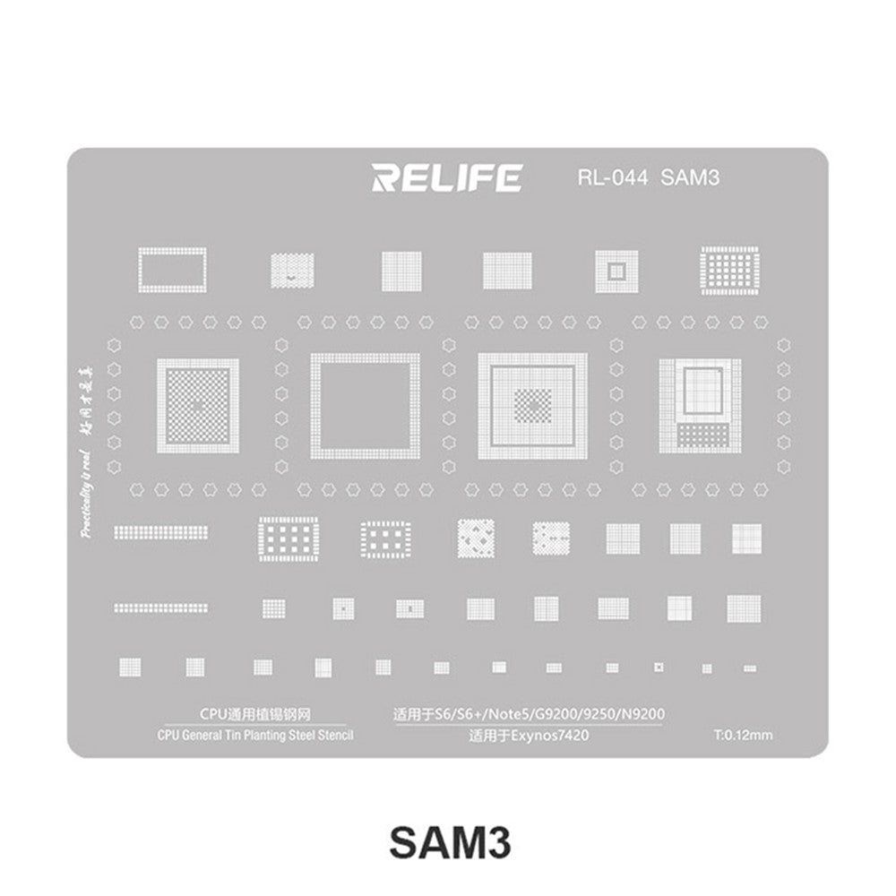 BGA šablon Relife RL-044 V2.0 za CPU Samsung Series