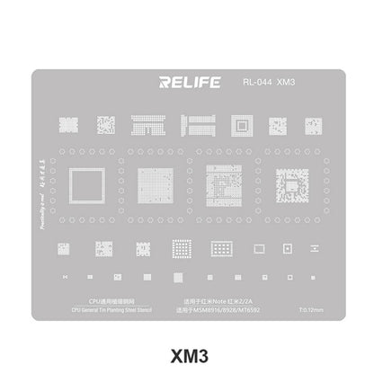 BGA šablon Relife RL-044 V2.0 za CPU Xiaomi serije